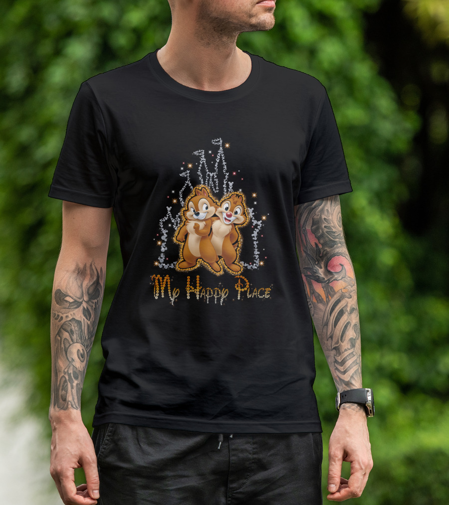 Chip N Dale My Happy Place Sparkling T-Shirt