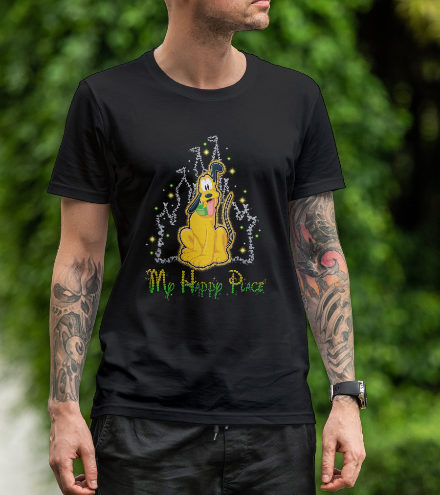 Pluto Disney My Happy Place T-Shirt