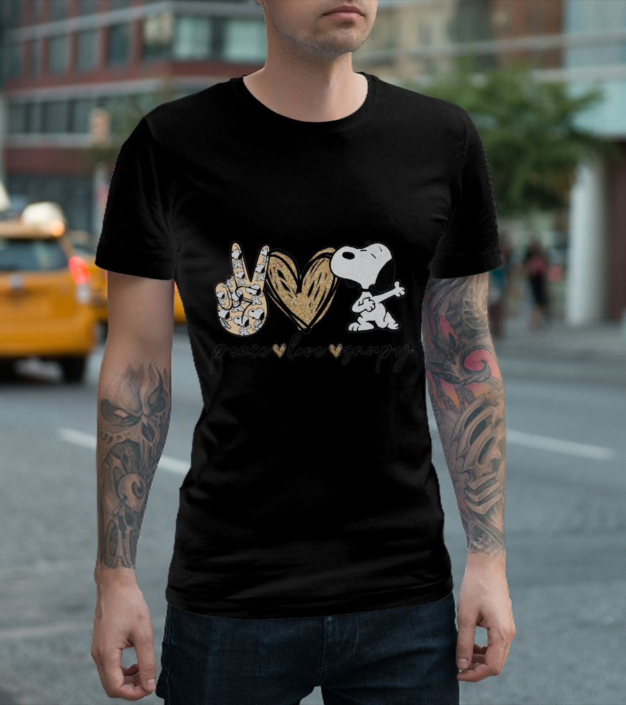 Peace Love Snoopy T-Shirt