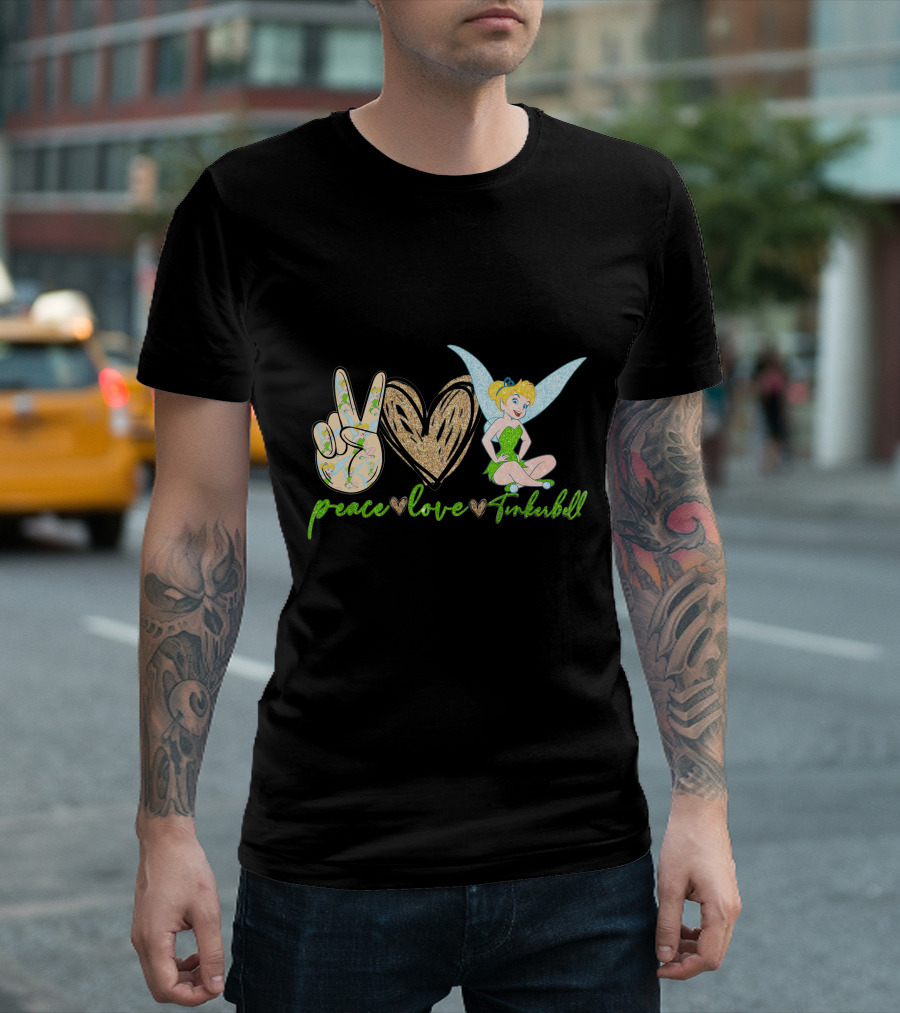 Peace Love Tinkerbell Fairy Magic T-Shirt