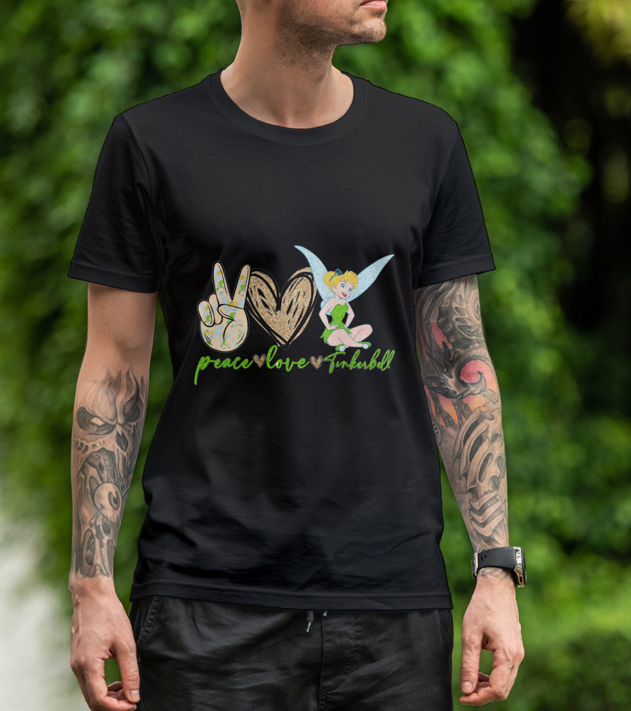 Peace Love Tinkerbell Fairy Magic T-Shirt