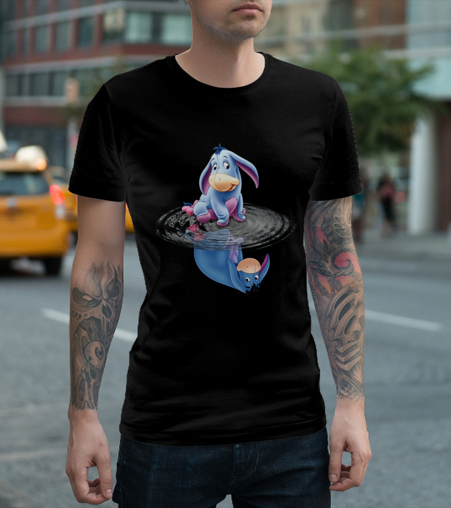Eeyore Reflection in Water Ripple T-Shirt