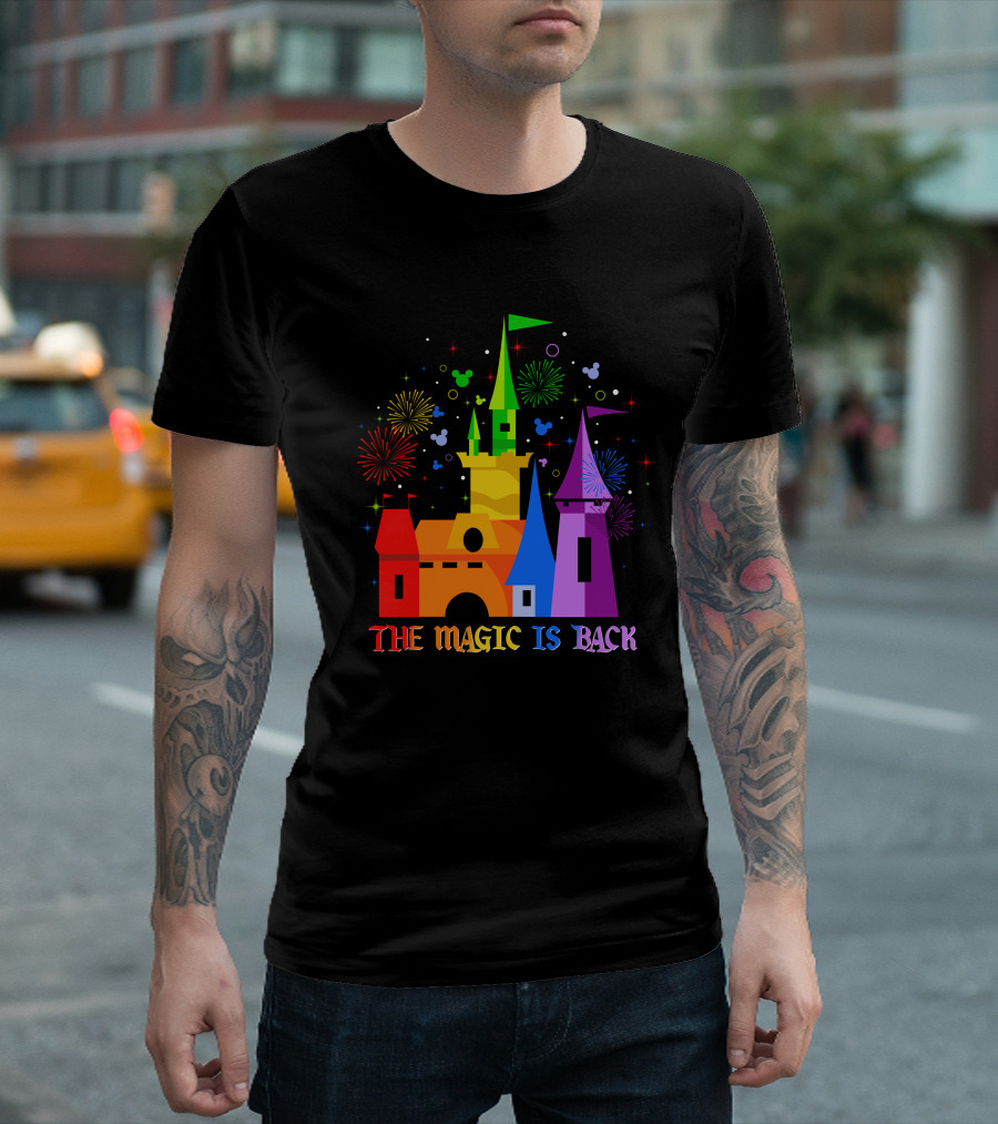 The Magic Is Back Castle Fireworks T-Shirt