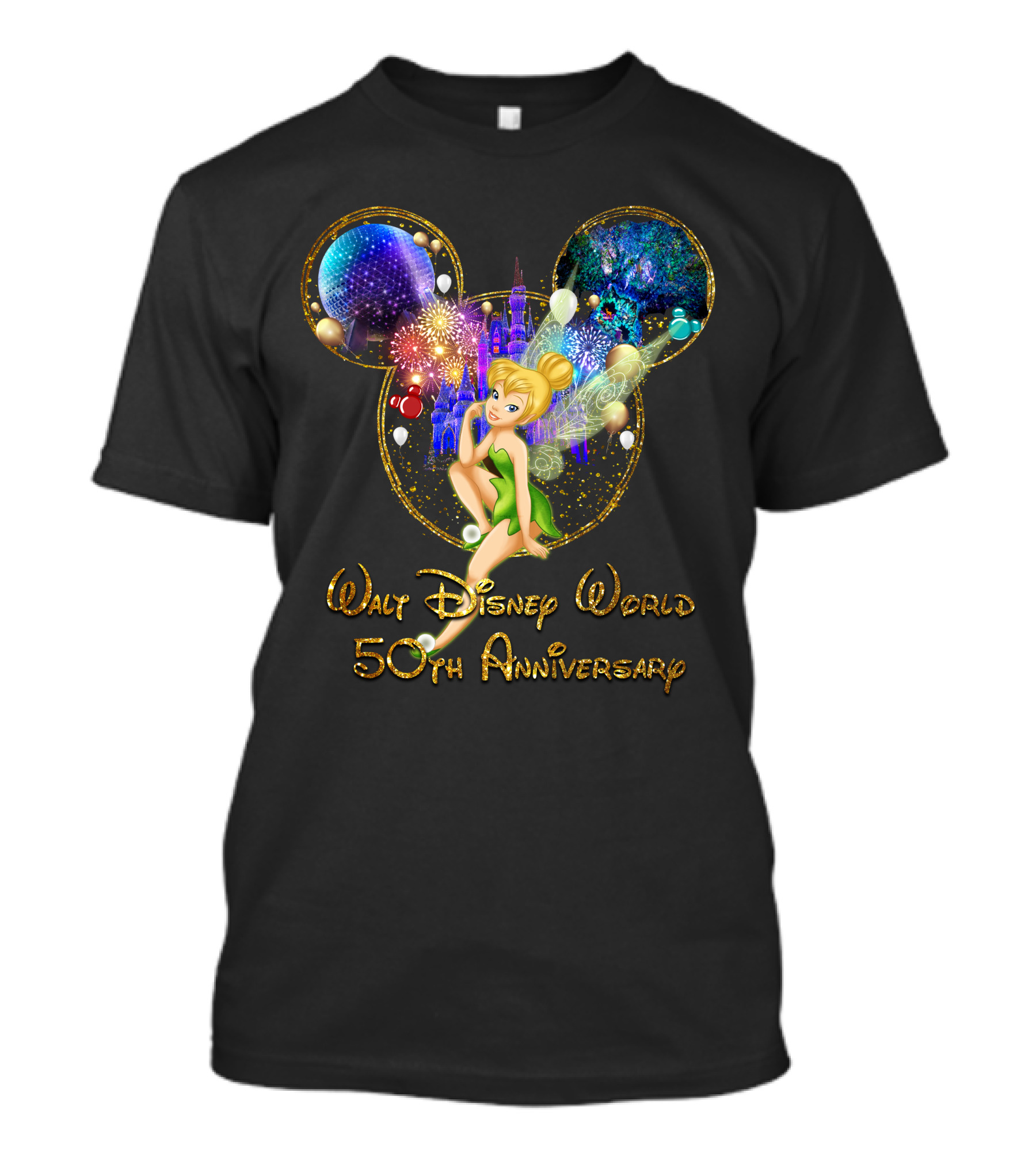 Walt Disney World 50th Anniversary Tinker Bell Fireworks Spectacle T-Shirt