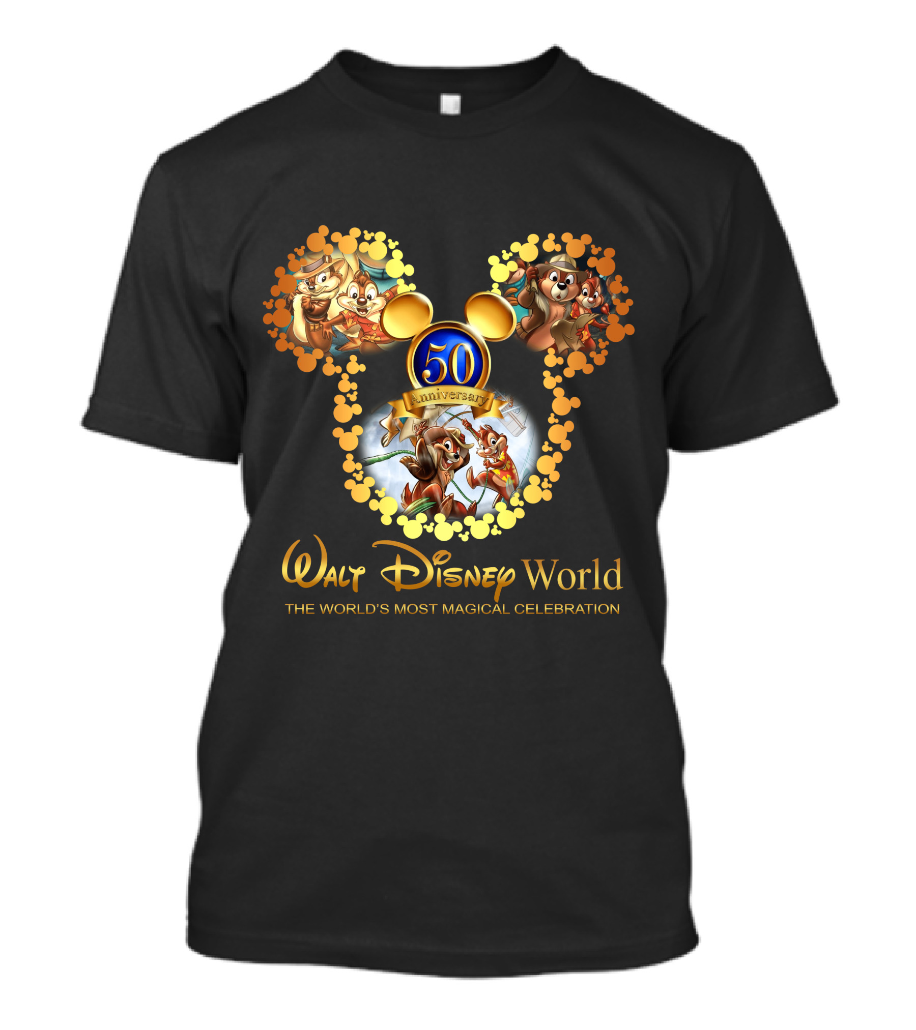 Walt Disney World 50th Anniversary Chip N Dale The World's Most Magical T-Shirt