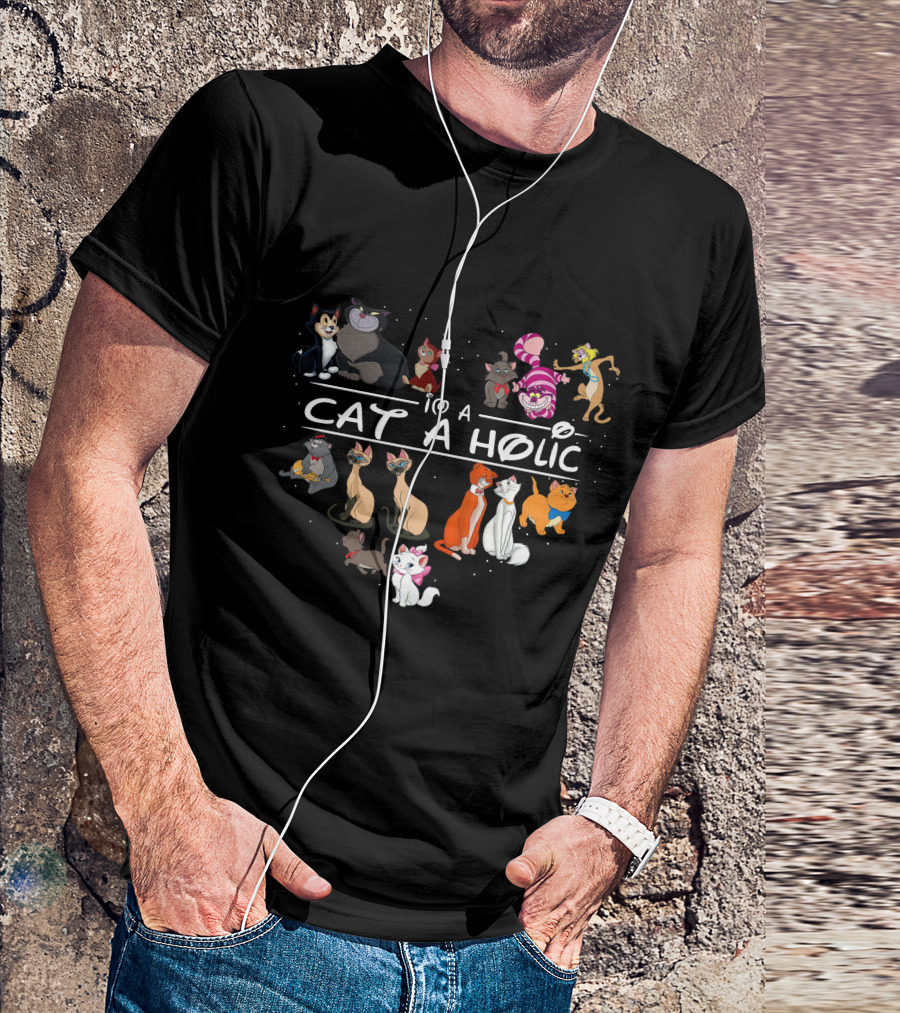I'm A Cat Aholic Cute Cats Collection T-Shirt