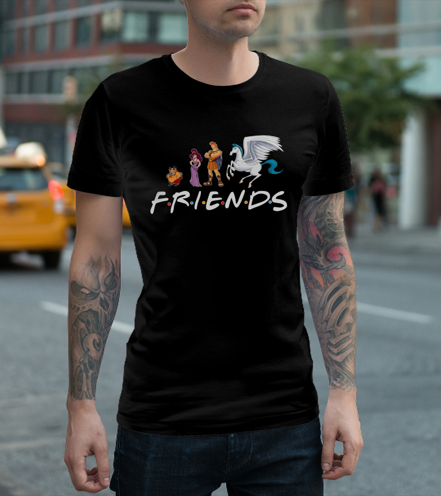 Hercules Friends Pegasus And Megara Characters F.R.I.E.N.D.S T-Shirt