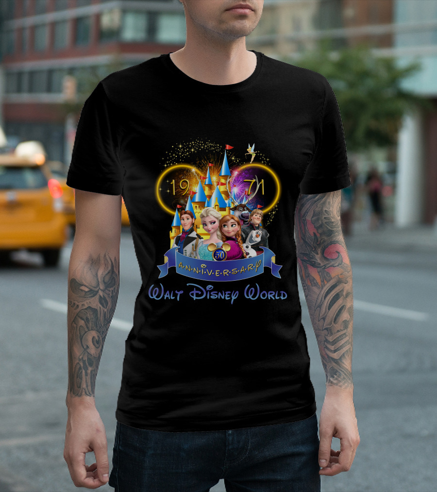 Walt Disney World 50th Anniversary Frozen Celebration 1971 T-Shirt