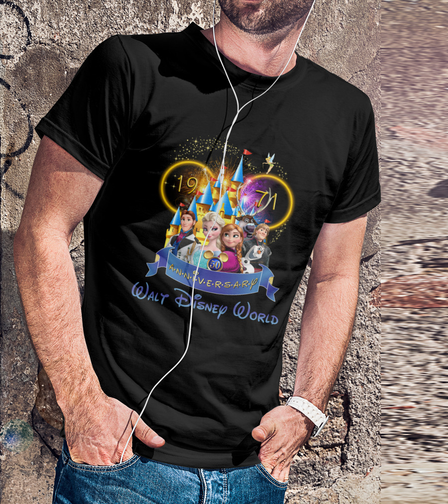 Walt Disney World 50th Anniversary Frozen Celebration 1971 T-Shirt