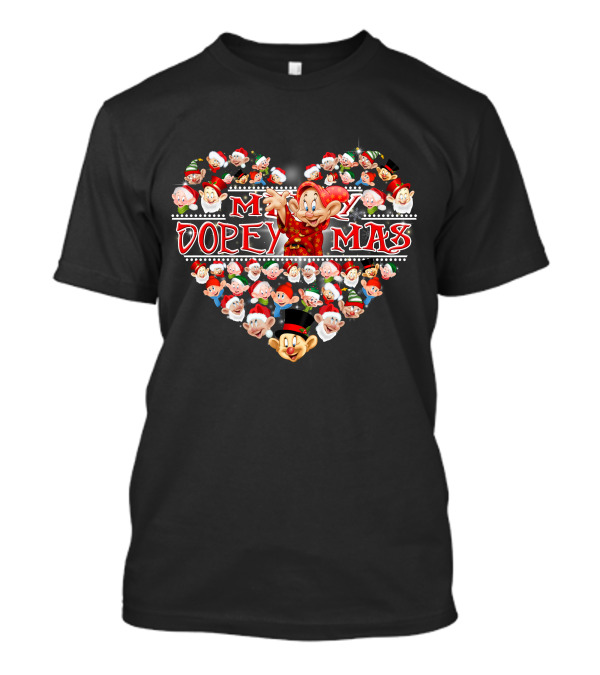 Merry Dopeymas Heart Holiday Dopey Collection T-Shirt