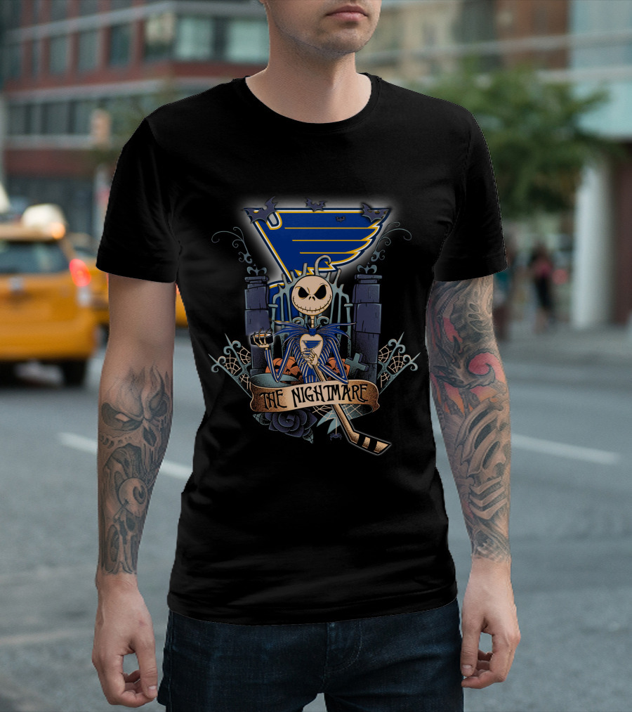 The Nightmare Before Christmas St. Louis Hockey T-Shirt