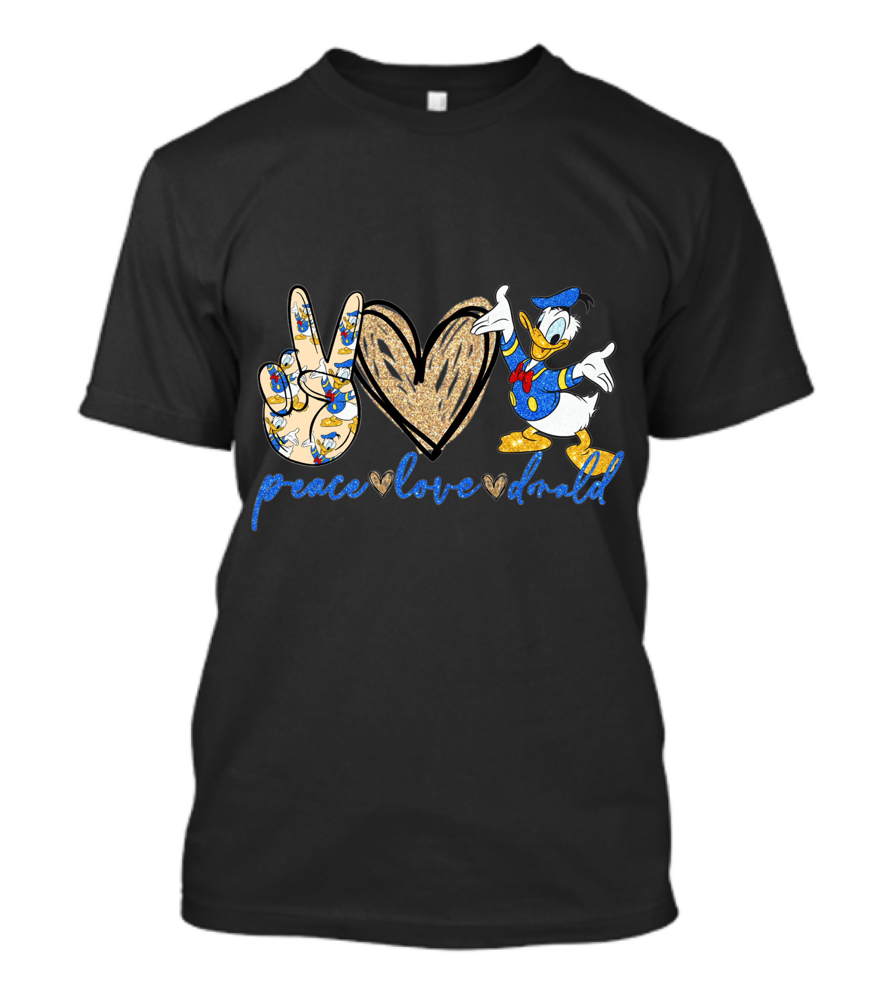 Peace Love Donald Duck Iconic Character T-Shirt