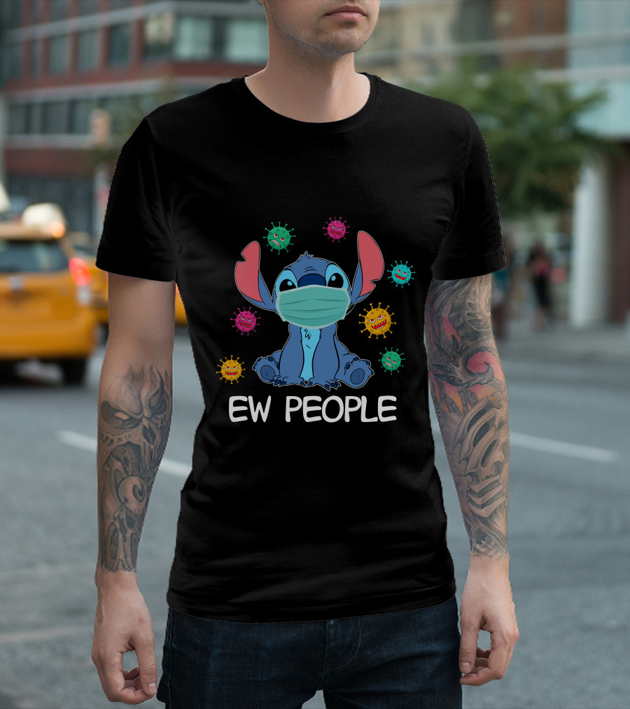 Stitch Mask Virus Ew People T-Shirt