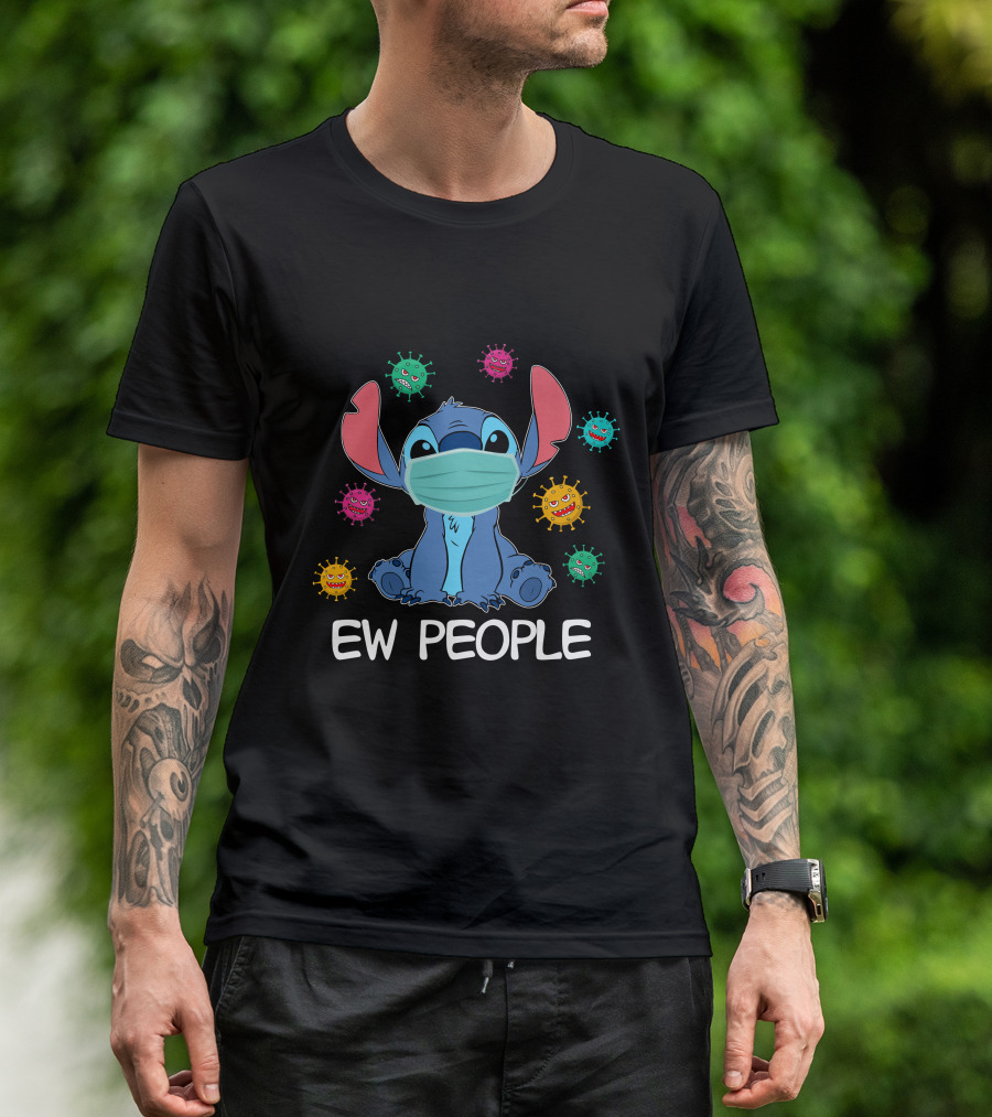 Stitch Mask Virus Ew People T-Shirt