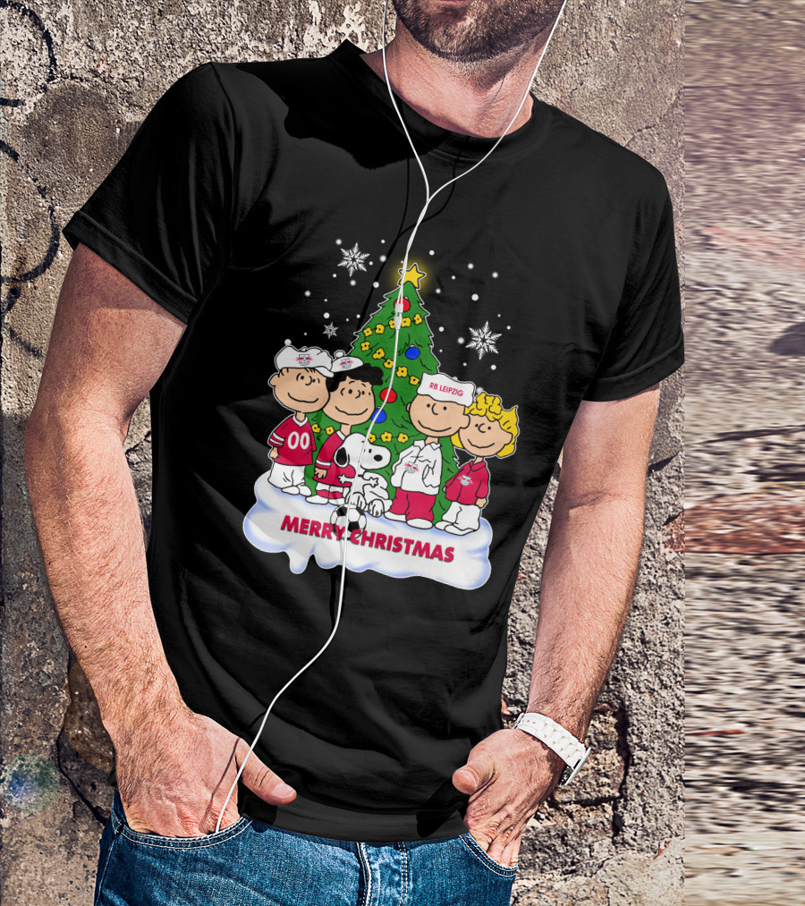 RB Leipzig Merry Christmas Snoopy And Friends Scene T-Shirt