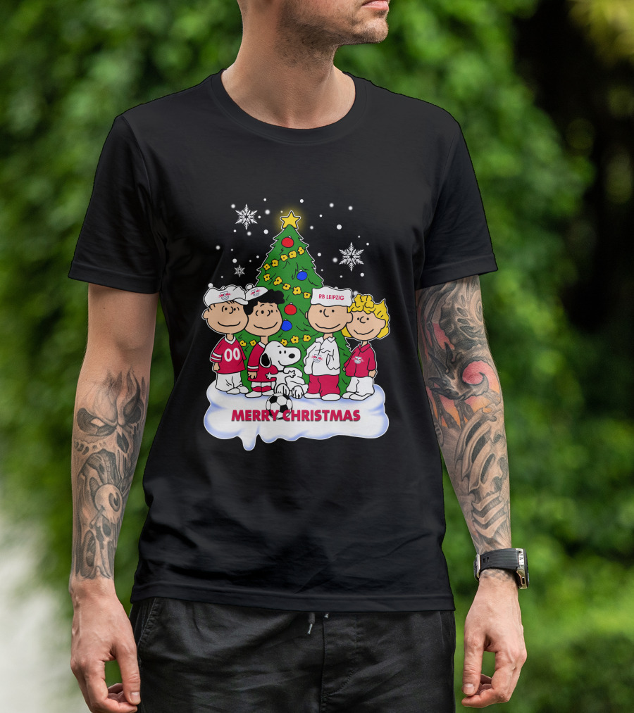 RB Leipzig Merry Christmas Snoopy And Friends Scene T-Shirt