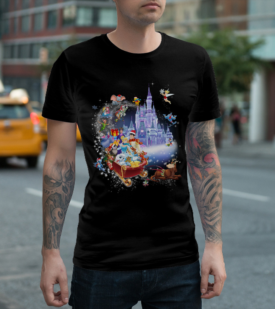 Cinderella Christmas Magic Kingdom Holiday Adventure T-Shirt
