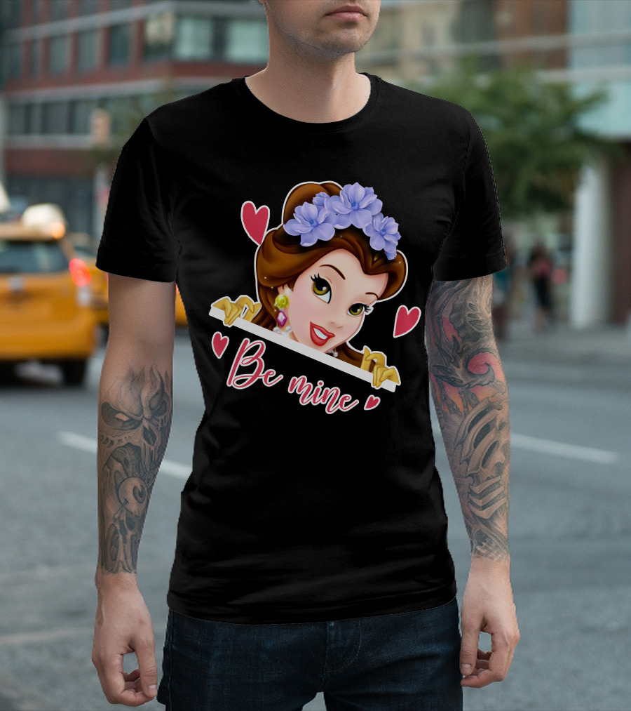Belle Be Mine Hearts and Flowers T-Shirt