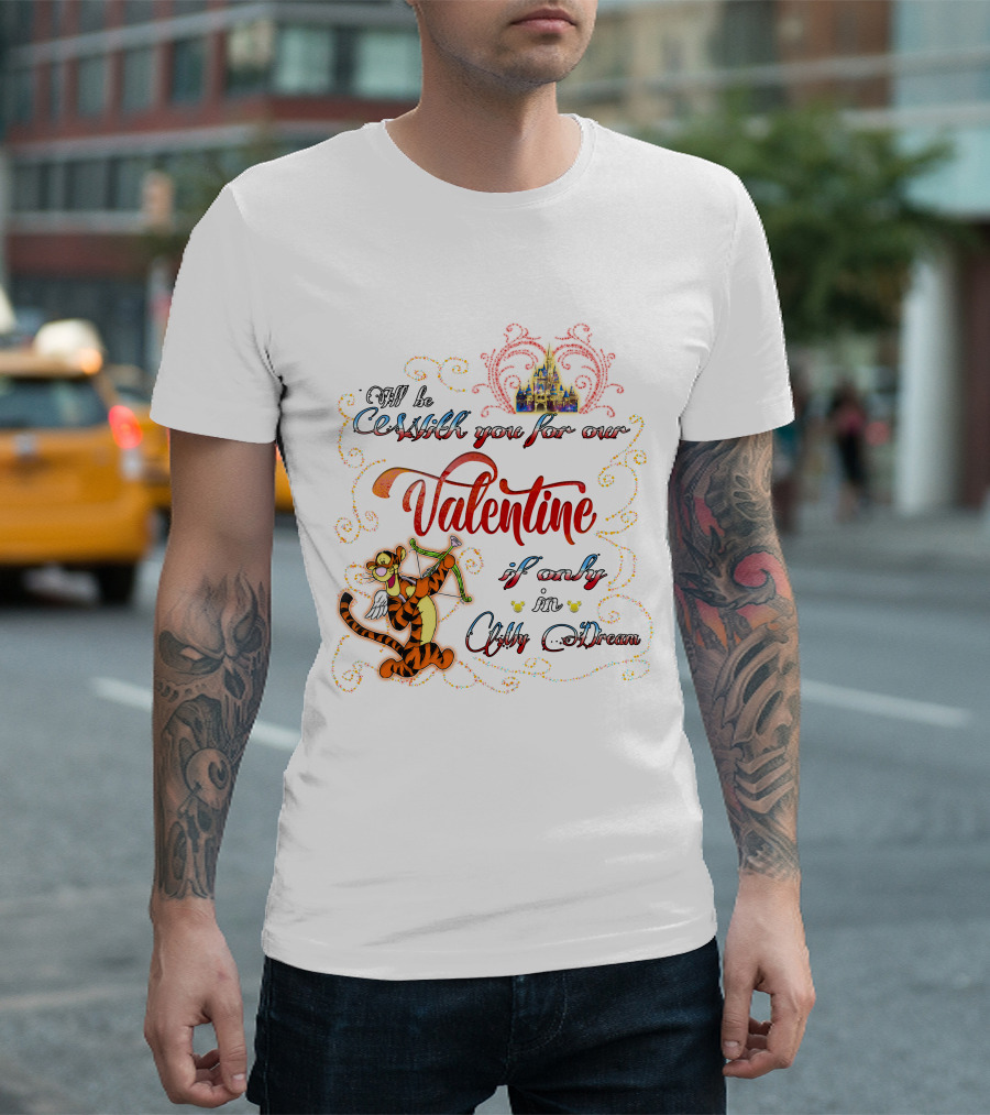 Valentine Castle Tigger Cupid Dream Wishes T-Shirt