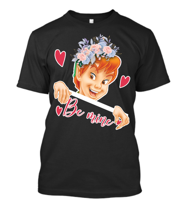 Peter Pan Be Mine Hearts Floral Crown T-Shirt