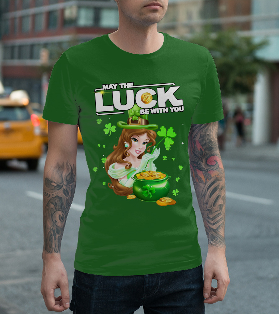 May The Luck Be With You St Patrick's Day Belle T-Shirt