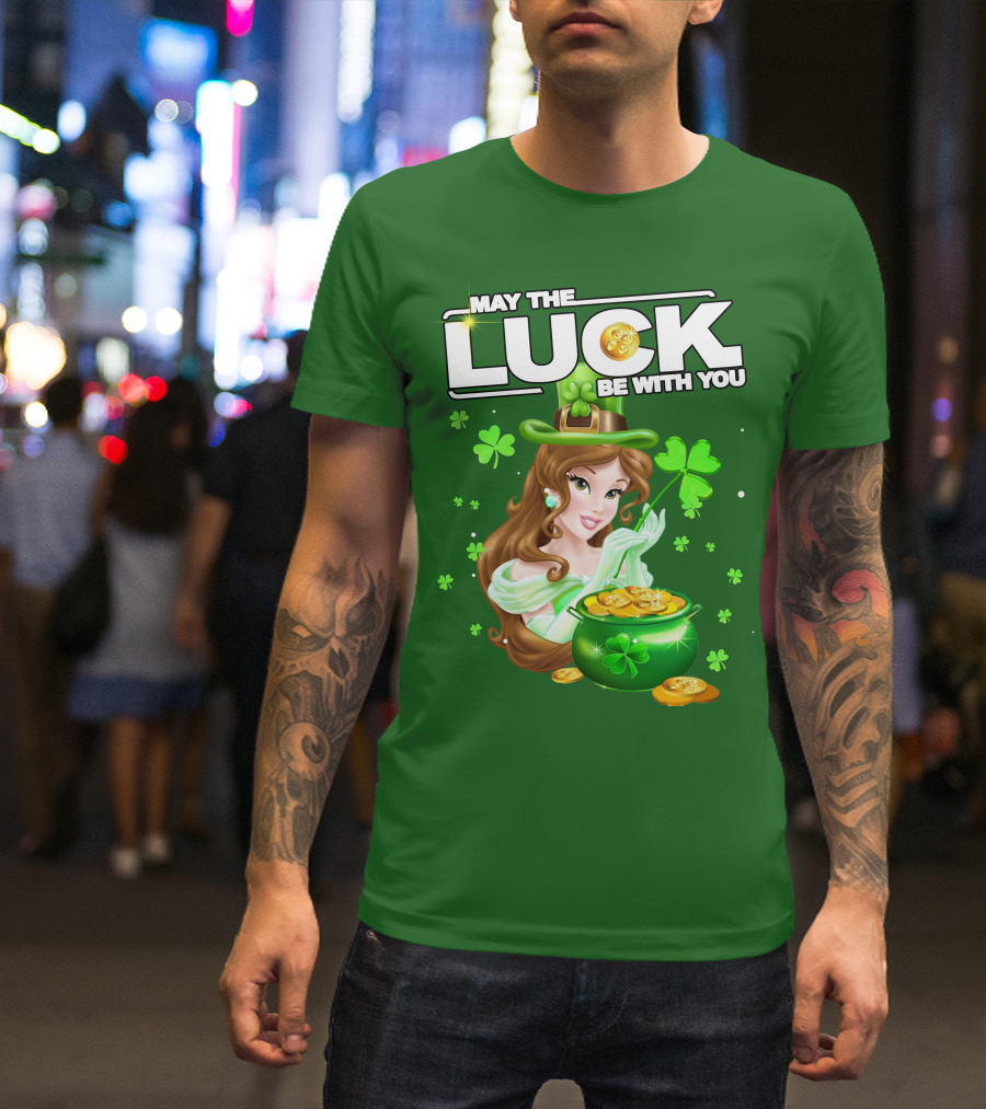 May The Luck Be With You St Patrick's Day Belle T-Shirt