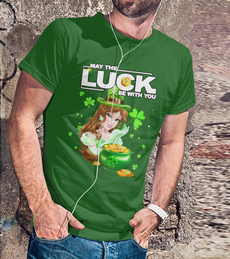 May The Luck Be With You St Patrick's Day Belle T-Shirt