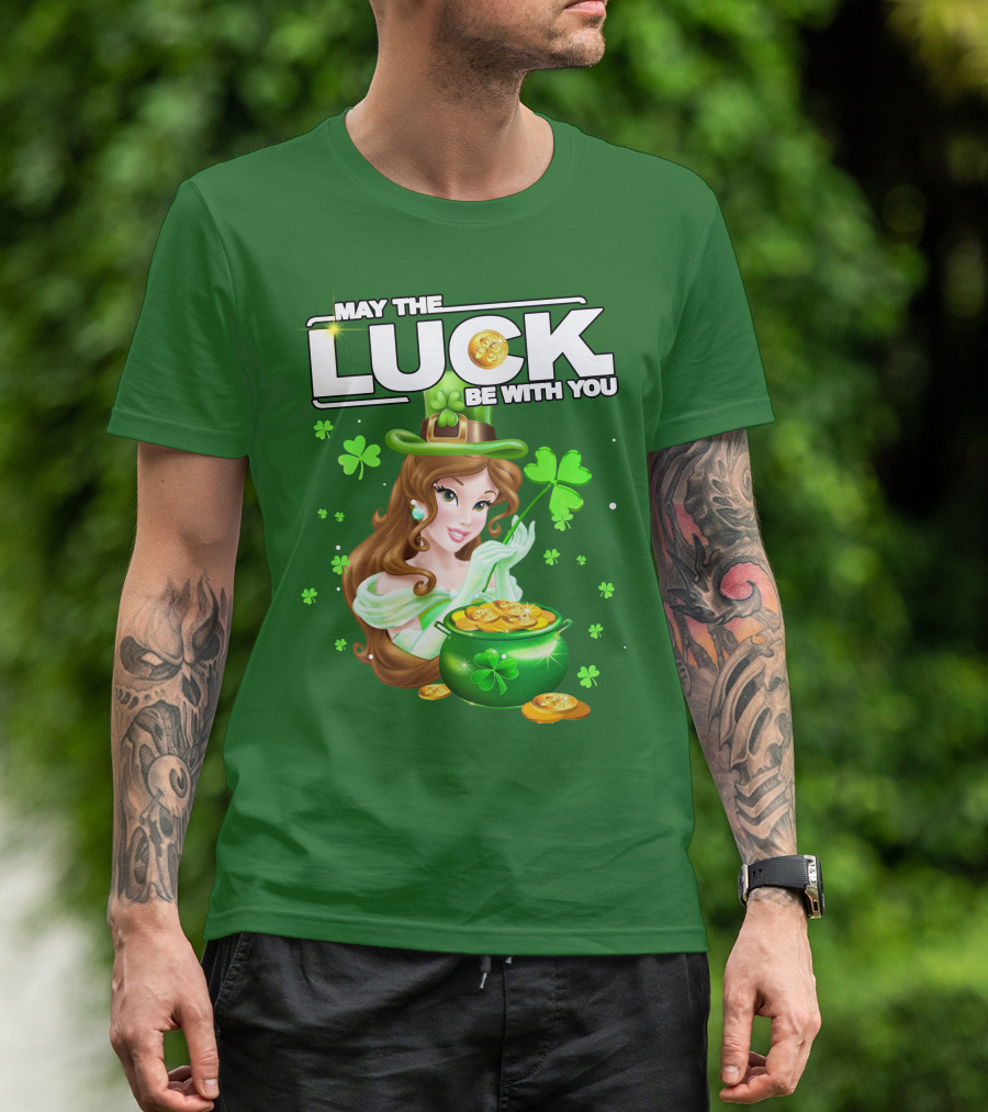 May The Luck Be With You St Patrick's Day Belle T-Shirt