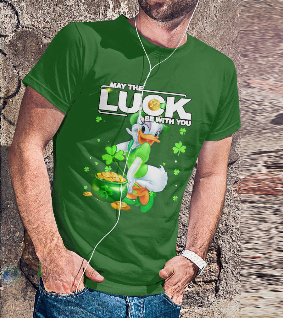 May The Luck Be With You Daisy Luck St Patrick's Day T-Shirt