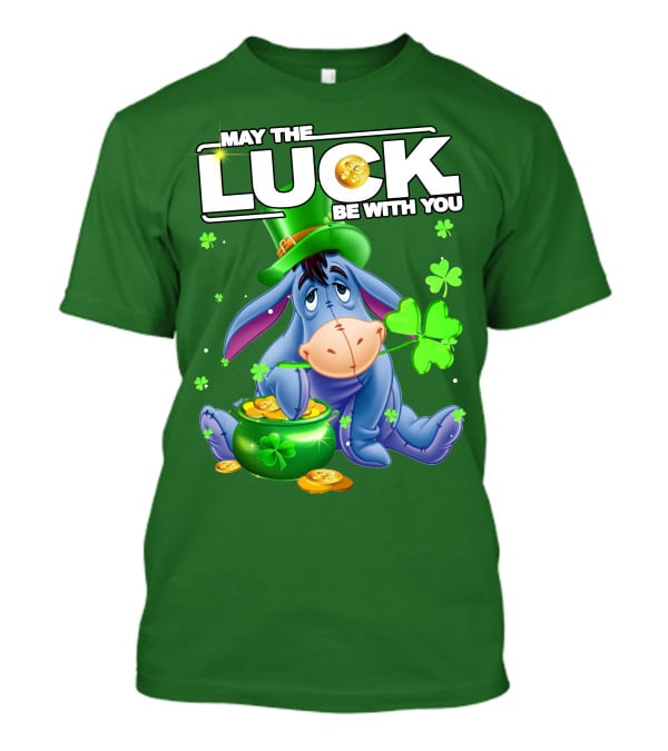 May The Luck Be With You Eeyore St Patrick's Day T-Shirt