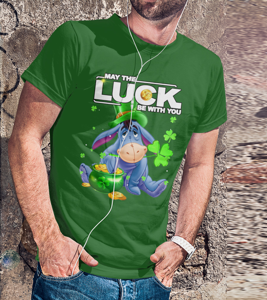 May The Luck Be With You Eeyore St Patrick's Day T-Shirt