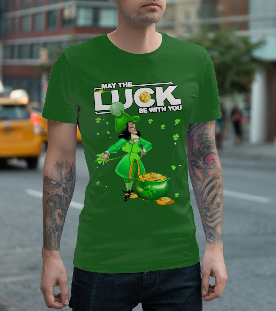 May the Luck Be With You St Patrick's Day Hook T-Shirt