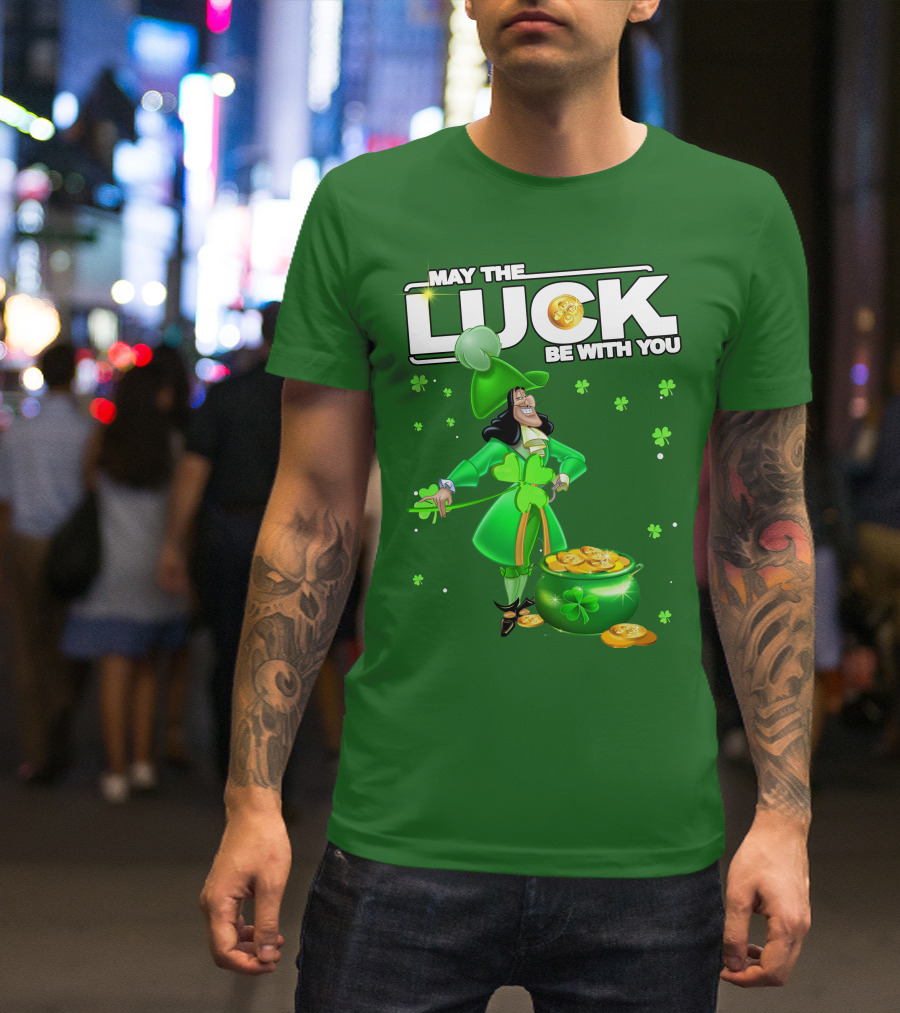 May The Luck Be With You St Patrick's Day Hook T-Shirt