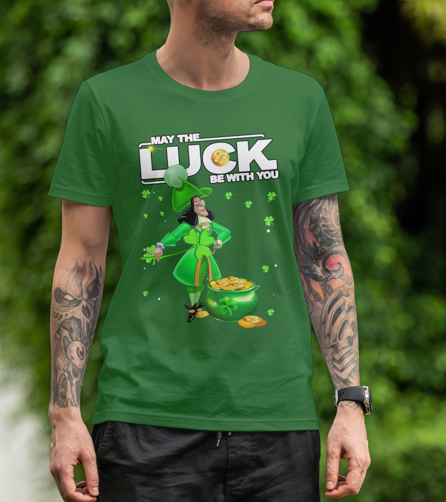 May The Luck Be With You St Patrick's Day Hook T-Shirt