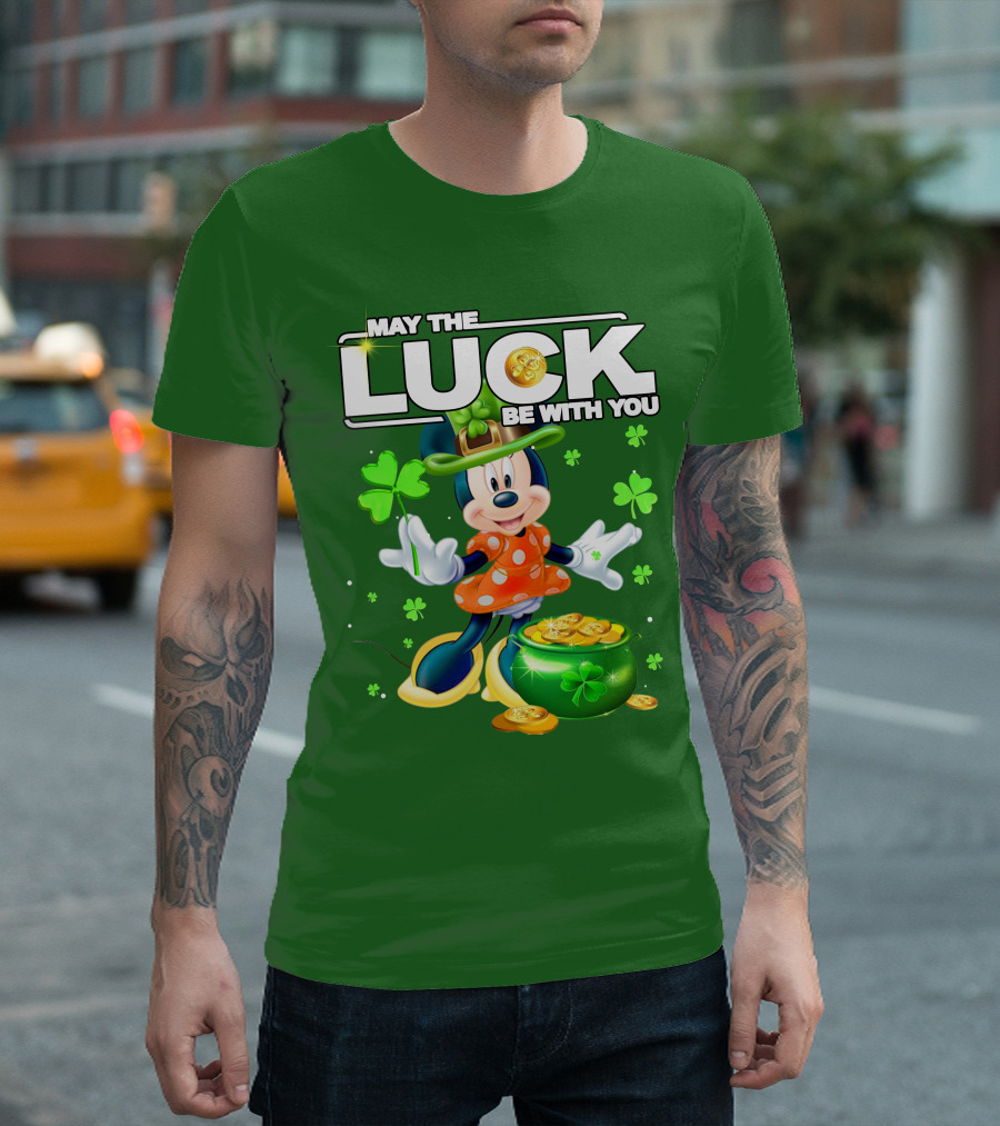 Minnie May the Luck Be With You St Patrick's Day T-Shirt