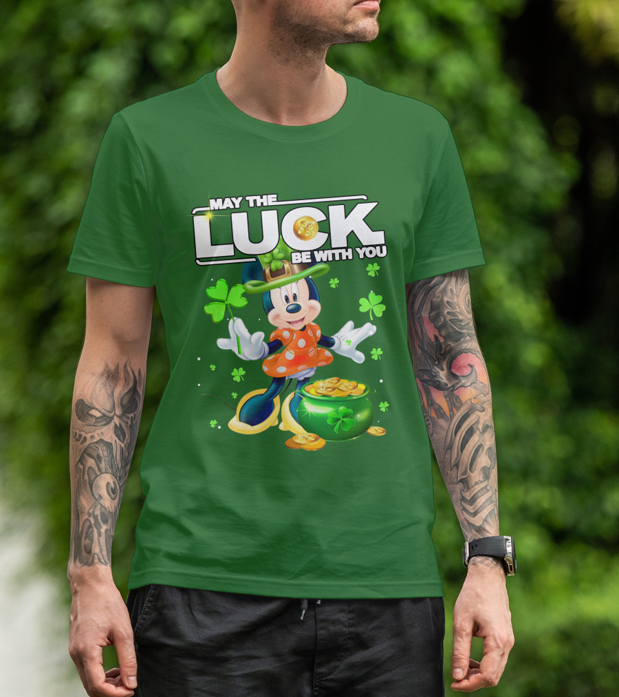 Minnie May The Luck Be With You St Patrick's Day T-Shirt