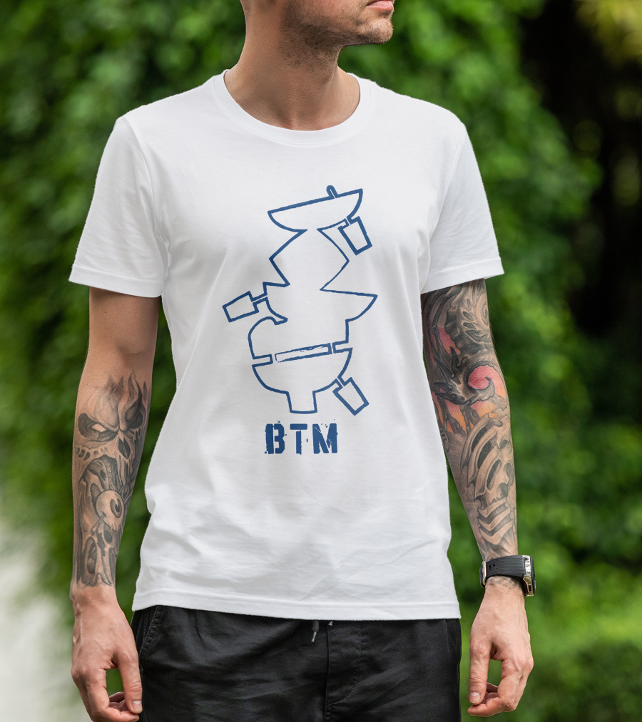BTM Stacked Bowls Abstract Graphics T-Shirt