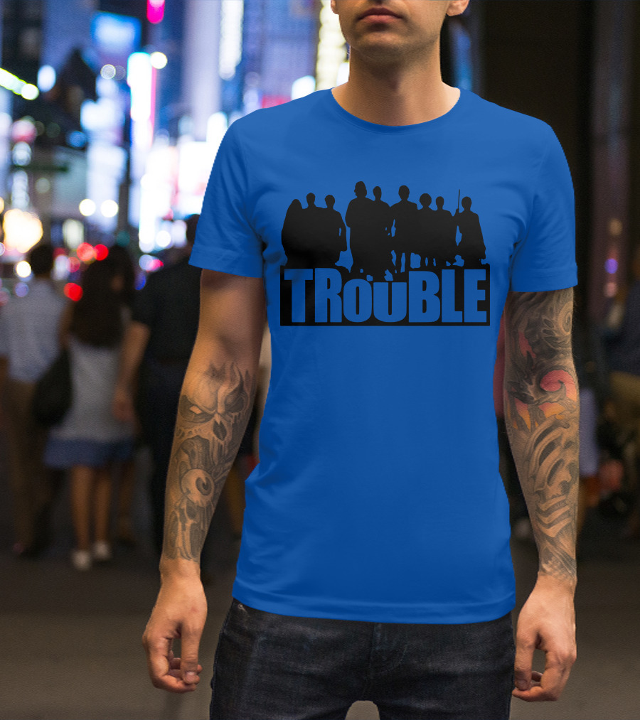 TROUBLE Silhouettes Ensemble T-Shirt
