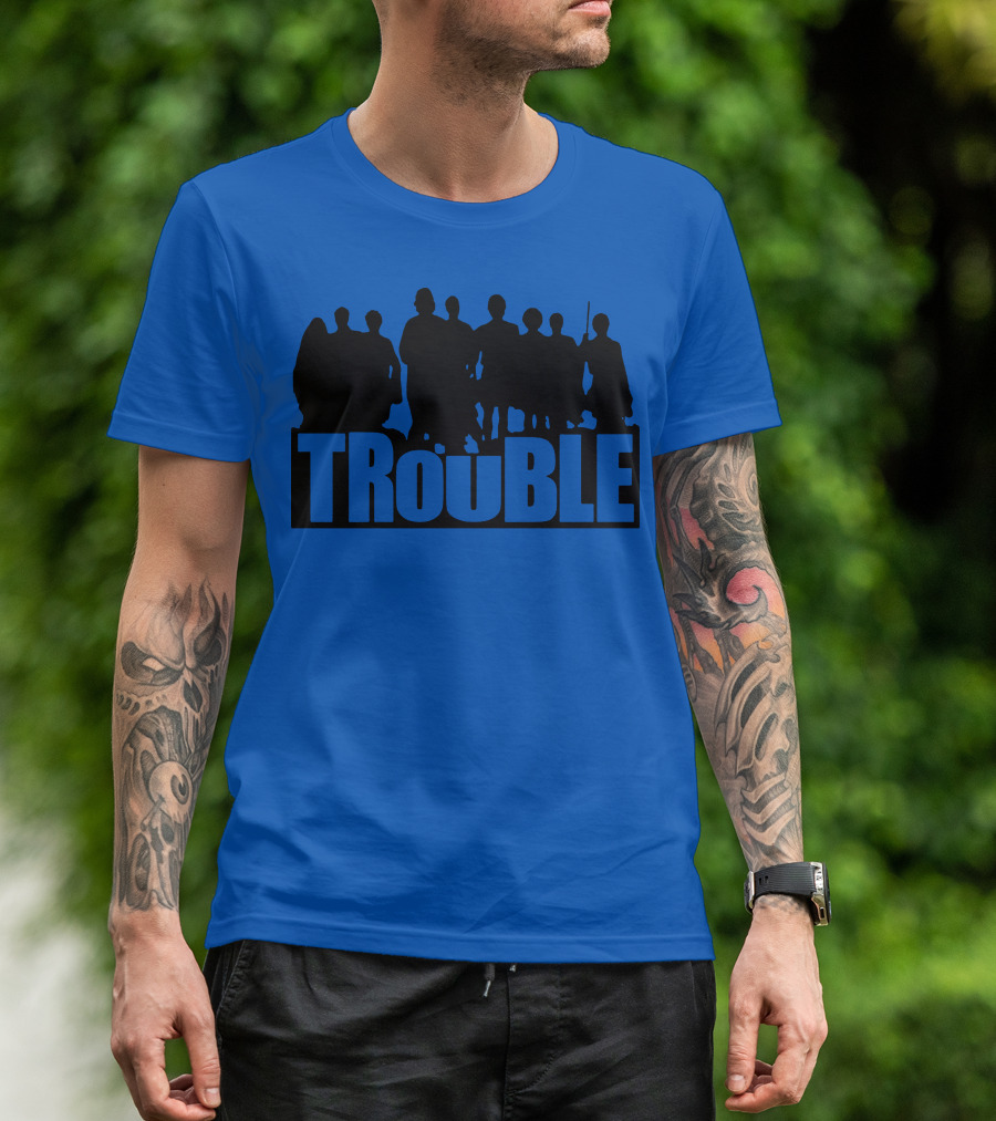 TROUBLE Silhouettes Ensemble T-Shirt