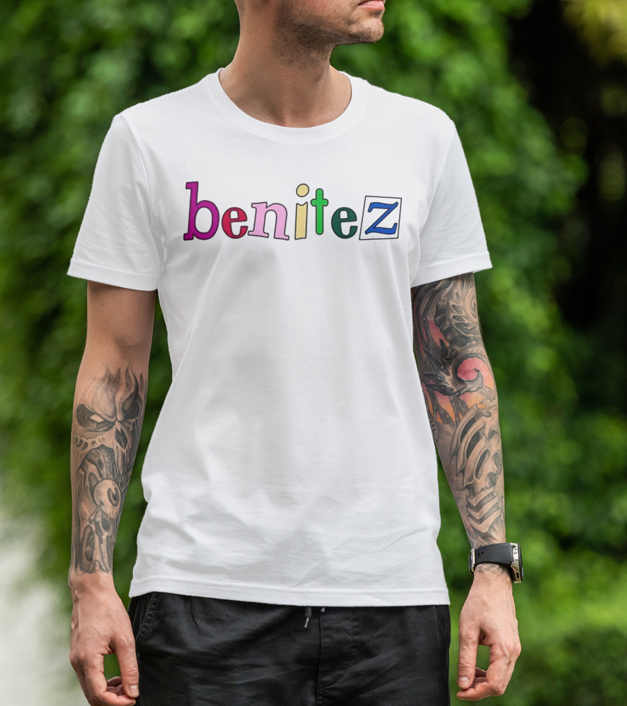 Benitez Rainbow Alphabet Letters T-Shirt