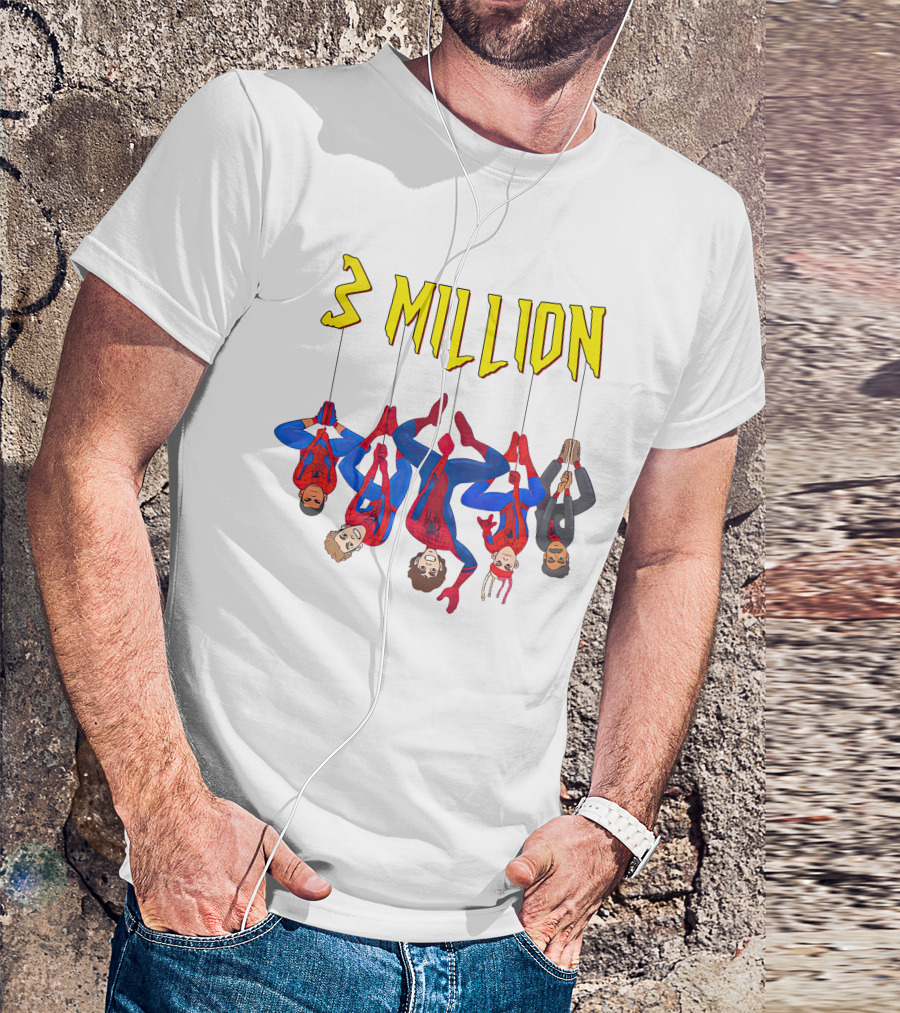 3 Million Subscribers Spider Suit T-Shirt