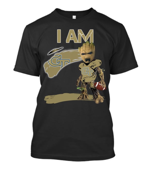 I AM Georgia Tech GT Football Groot T-Shirt