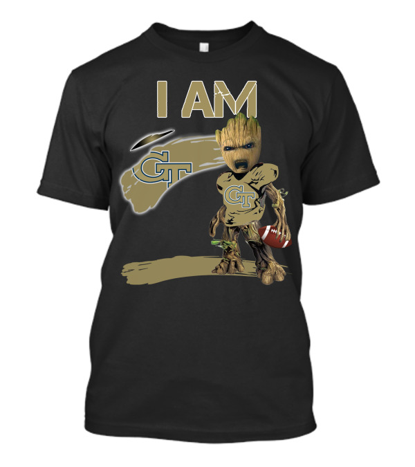 I AM Georgia Tech GT Football Groot T-Shirt