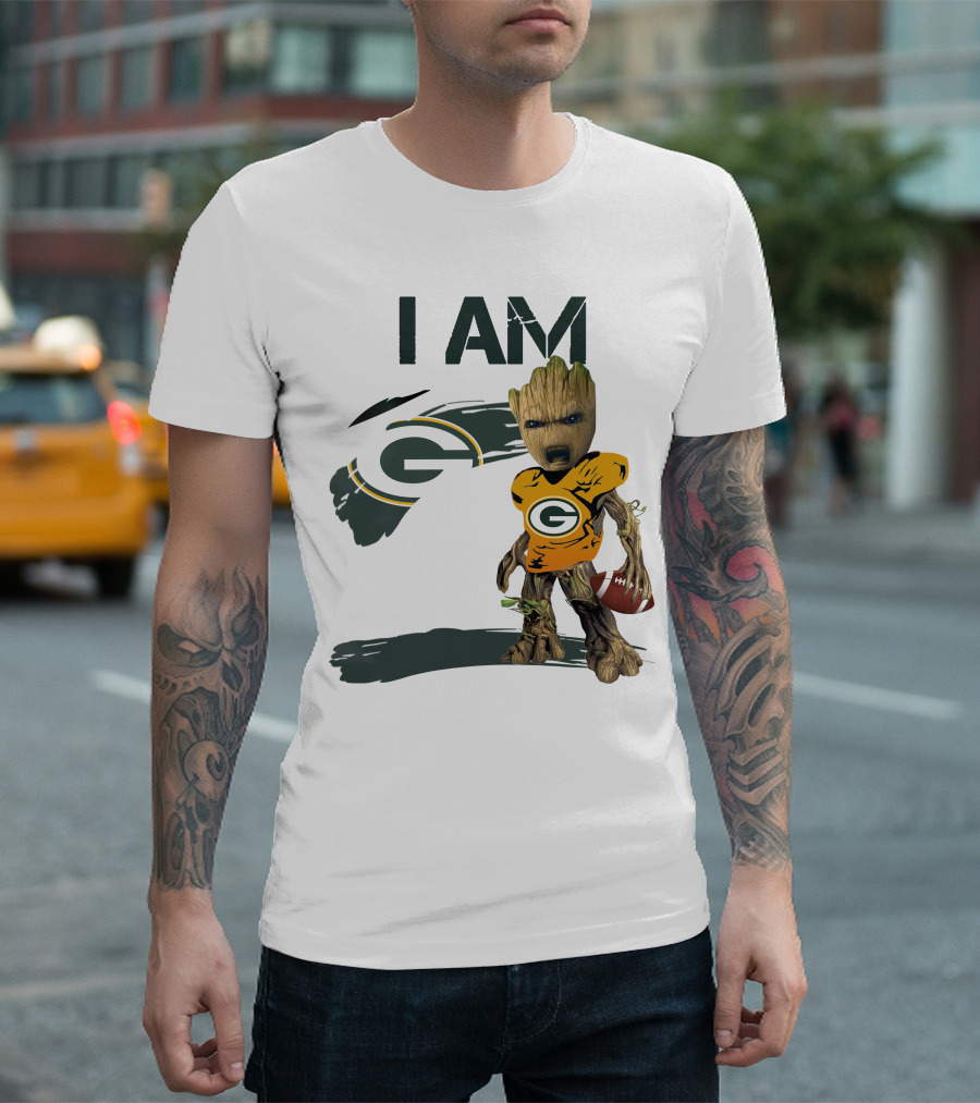 I Am Groot Green Bay Packers Football T-Shirt