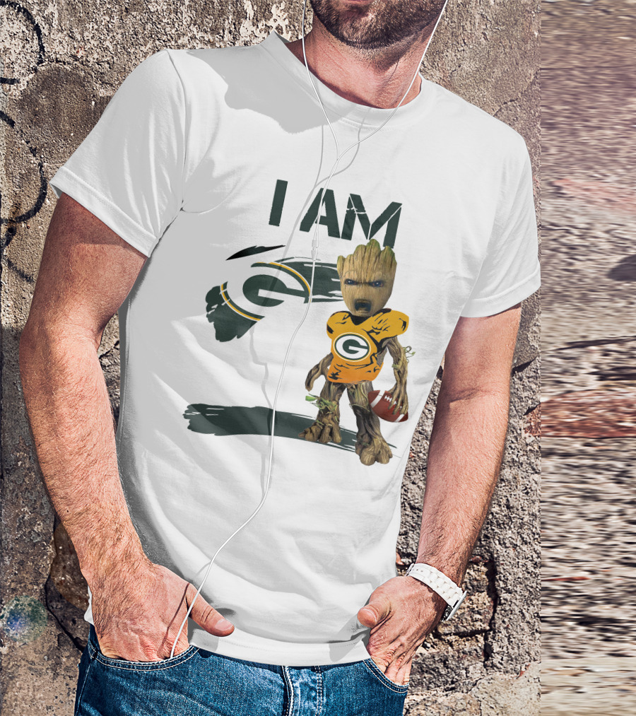 I Am Groot Green Bay Packers Football T-Shirt