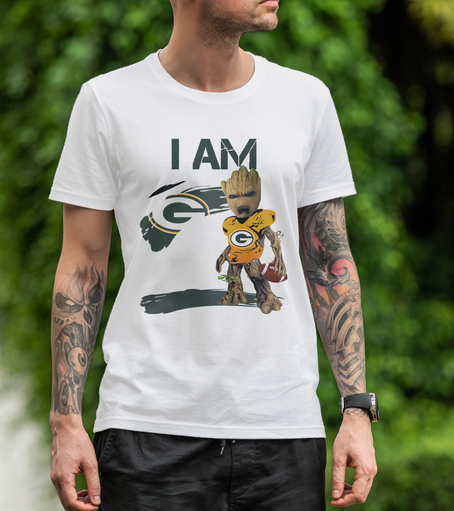I Am Groot Green Bay Packers Football T-Shirt