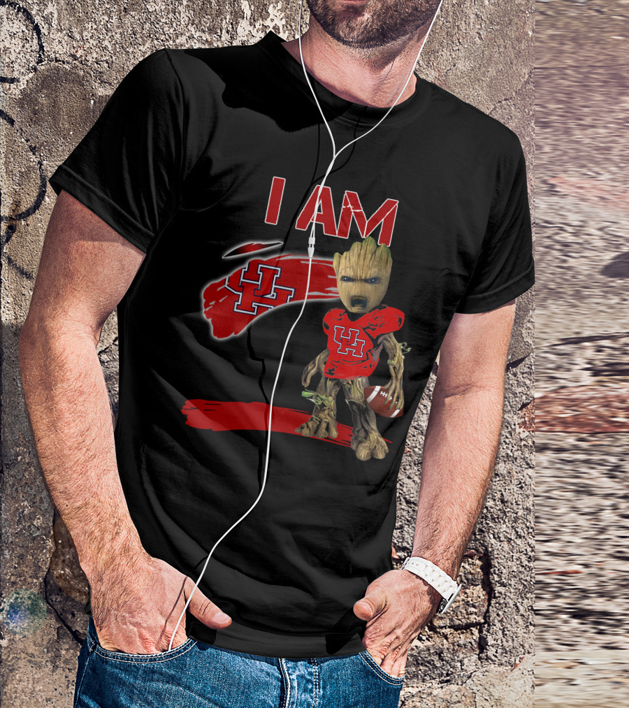 I AM UH Groot Football Houston T-Shirt