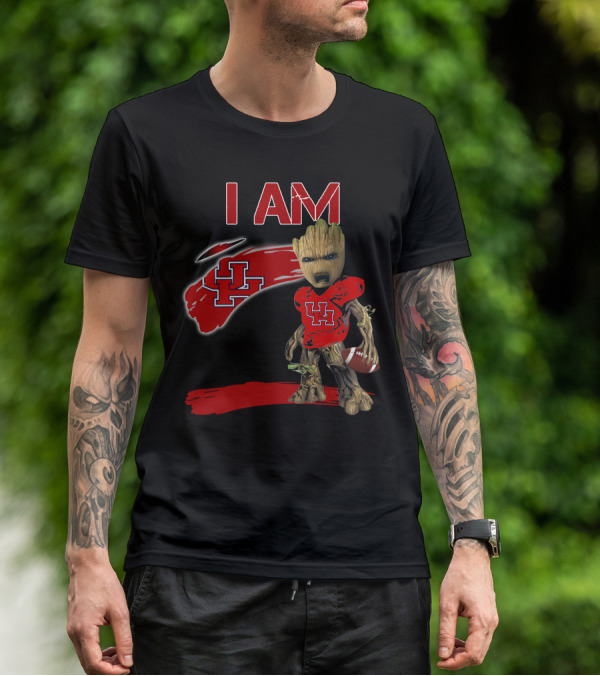 I AM UH Groot Football Houston T-Shirt