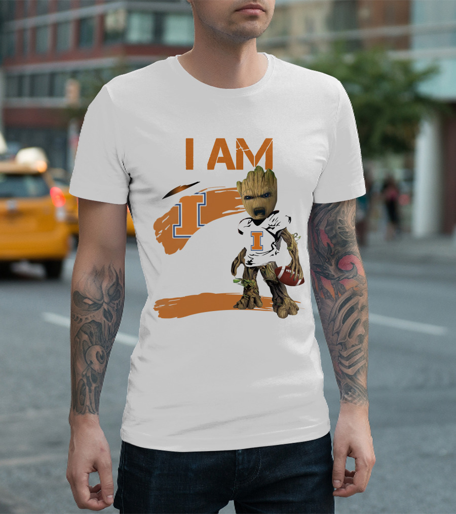I Am Illinois Football Groot T-Shirt