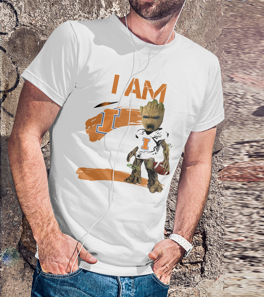I Am Illinois Football Groot T-Shirt